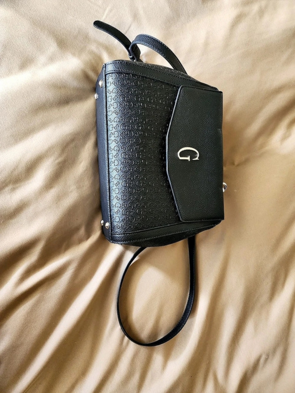 GUESS Black Satchel Crossbody Like New